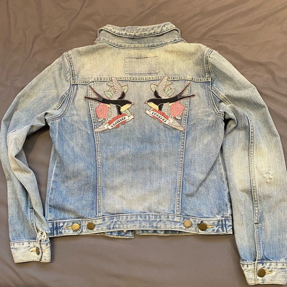 Gap Jean Jacket with custom embroidery - Picture 3 of 4